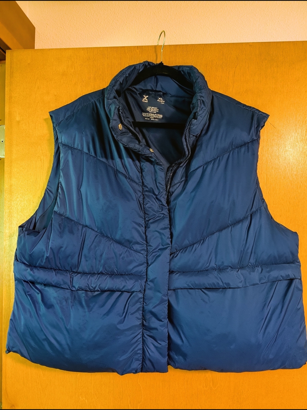 Xersion Navy Blue Quilted Puffer Vest for Women